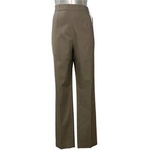 ZOZO 10 Dress Pants Trousers Mushroom Gray High Waist Work Washable Straight